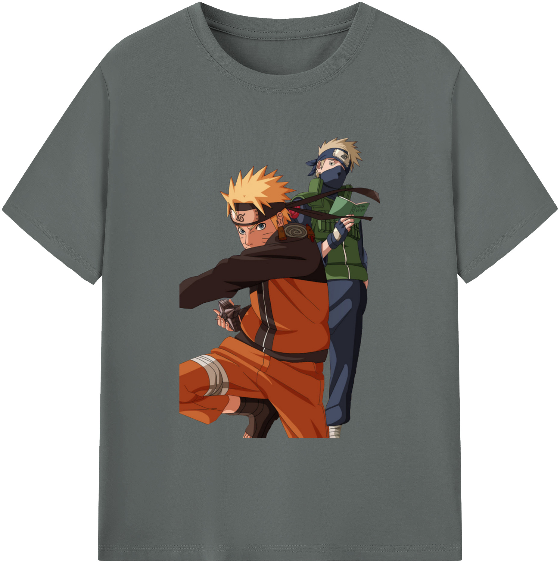 （画像用） NARUTO -ナルト- うずまき ナルト Uzumaki Naruto 綿100％ メンズ半袖Tシャツ｜肌触りやわらか＆通気性